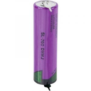 Pile Sp&eacute;ciale Lr6 (aa) Lithium Tadiran Batteries Sl760pr Picots &agrave; Souder En U 3.6 V 2200 Mah 1 Pc(s) - Neuf