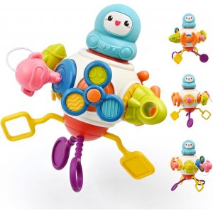 ERYI-Busy Board Jouet Bebe 1 2 3 An Montessori8 En 1 Éducatif Sensoriel Bebes Cubes Jouets De Jeux D'Avions, Cube D'Activité Jouet Bébé 6 12 18 Mois Cadeaux D'Anniversaire Pour Les Tout-Petits - Neuf