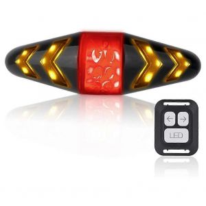 Feu Arri&egrave;re De V&eacute;lo Avec Clignotants,Usb Rechargeable Ultra Bright Led Avertissement De S&eacute;curit&eacute; Frein De V&eacute;lo Arri&egrave;re - Neuf