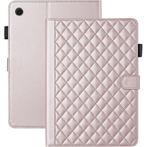 KAL-Coque Pour Samsung Galaxy Tab A8 10.5 Pouces 2022/2021 Sm-X200/X205/X207 Business Cuir Pu Tablet &Eacute;tui Pour Galaxy Tab A8 Avec Fente Pour Carte Fonction Stand Or Rose - Neuf