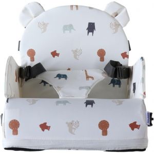 Rehausseur Bleu B&eacute;b&eacute; De 9 Mois &Agrave; 3 Ans Chaise Enfant Avec Dossier Et Coussin- L&eacute;ger, Pliable Et Nomade - Harnais, S&eacute;curit&eacute; - Imperm&eacute;able, D&eacute;houssable Et Lavable - Max 13 Kg - Id&eacute;al Voyage - Neuf