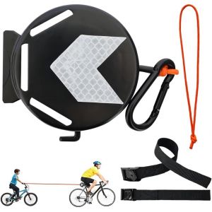 Kal-Corde Traction Velo Enfant, Tire Velo Enfant Retractable, 2m Cable Traction Velo, Accrochage Et Décrochage Sécurisés Et Faciles, Charge Jusqu'à 120 Kg - Neuf