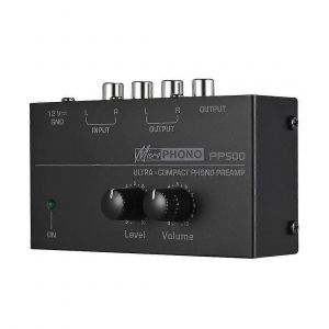 Préampli phono pour platine vinyle avec contrôle de la balance des aigus et du volume,égaliseur RIAA compact pour disques vinyles - Neuf