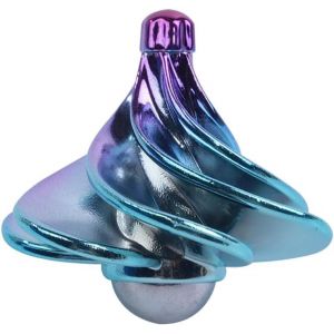 RVKAL-Gyroscope À Vent Spinner-Jouet De Décompression De Bureau,Gyroscope À Flux D'Air,Girouette Pour Soulager Le Stress,Fidget Spinner,Jouet De Soulagement Du Stress Pour Le Bureau - Neuf