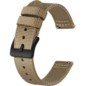 Bracelets De Montre Militaires En Nylon, Bracelets Pour Hommes, D&eacute;gagement Rapide, Boucle Bross&eacute;e, Largeur De Bande 18mm 19mm 20mm 22mm - Neuf