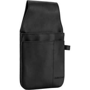 Portefeuille Serveur - Sacoche Noir - 14.5 X 24.5 Cm - Porte Monnaie Euros Pour Serveuse - Porte Billets Avec Poche Séparée, Bloc Note Et Porte Stylo - Solide Et Facile À Nettoyer. - Neuf