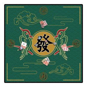 Table de Mahjong Mat, 27 x 27 Pouces de la Non-D&eacute;rapant Tapis de Jeu de Mahjong, de Poker et de Domino, Feutre Durable de Surface - Neuf