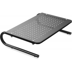acdsgd-Support d'&Eacute;cran Sur&eacute;lev&eacute; avec Plateau M&eacute;tallique Ventil&eacute; - Support pour PC Portable, Ordinateur, Imprimante, Jusqu'&agrave; 20kg - Gain de Place MST004 - Neuf