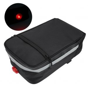 Sac De Rangement Etanche Pour Siege Arriere De Velo Avec Feux Arriere Et Led Sous Le Siege - Neuf