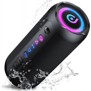 lbgwp60-Enceinte Portable Bluetooth 5.4 Sans Fil Avec Bass Puissantes, 30W Enceinte Bluetooth, Autonomie 30 Hrs, Lumières Rgb, Appairage Tws, Ipx7, Aux, Tf, Pour L'Extérieur/La Fête/Voyage, Noir - Neuf