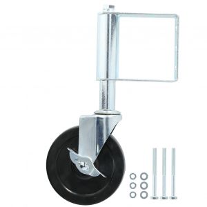 XYONG Roulette a ressort multifonction en aluminium, 5 pouces, capacite de charge de 90 kg (blanche) - Neuf