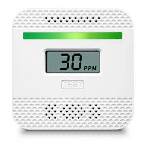 Détecteurs de monoxyde de carbone Détecteur d'alarme de CO portable avec affichage numérique LCD pour voyage à la maison alimenté par batterie - Neuf