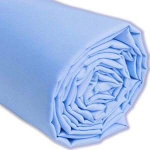 Sjzg-Tissu En Popeline De Coton Bleu Ciel ¿ 200 Cm X 150 Cm ¿ Made In Italy - Coton Pour Couture, Vêtements, Doublures, Décoration, Accessoires, Patchwork, ¿ Tissu Toile Pour Coudre - Neuf