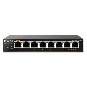 DrayTek VigorSwitch G1080 G&eacute;r&eacute; L2 Gigabit Ethernet (10/100/1000) Noir - Neuf