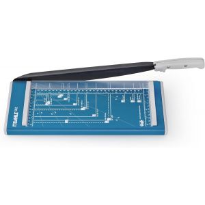 JEXNOVASHOP-Dahle Cisaille 502 (Capacit&eacute; de Coupe jusqu'&agrave; 8 Feuilles, DIN A4, 320mm de Coupe, Lame Plate, Pression Manuelle) Bleu - Neuf