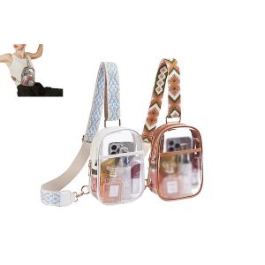 Lot de 2 sacs bandouli&egrave;re transparents homologu&eacute;s pour les stades, pour femmes - Neuf