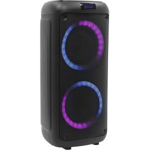 MEVRONISSHOP-BoomTone DJ Boomaster 300 Enceinte Bluetooth Lumineuse LED Portable puissante 250W, Enceinte Karaoke, Bluetooth sans Fil, TWS, Rechargeable USB, Tuner, Lecteur USB/Carte SD. T&eacute;l&eacute;commande - Neuf