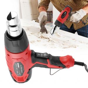 XYONG Pistolet thermique professionnel 2000 W 350/650 ¡ãC (662/1202 ¡ãF) avec 4 buses, prise UE 220 V - Neuf
