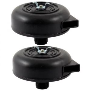 SOURCING MAP 2Pcs couvercles 20mm filtre d¿échappement silence pour compresseur à air Noir - Neuf