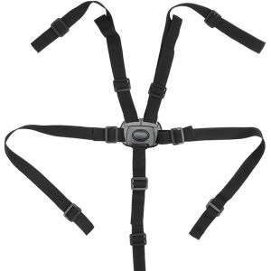 Asfasfq-Yapkolv Harnais Chaise Haute 1 Pièce Sangle De Sécurité Multifonctionnel 5 Points Pour Poussette, Siège Bébé, Landeau Et Chaise Haute (Noir) - Neuf