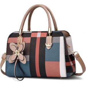 SJZG-Sac A Main Femme Petit Sac Epaule Multicolore Sacs Bandouli&egrave;re Classique Sacs Port&eacute;s Main En Pu Cuir Sac Crossbody Avec Pendentif Kaki - Neuf