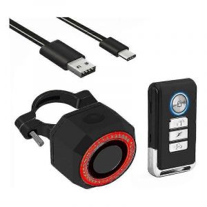 Feu Arri&egrave;re De V&eacute;lo Intelligent Avec T&eacute;l&eacute;commande,&Eacute;clairage De V&eacute;lo 110db Feu Arri&egrave;re D'alarme De V&eacute;lo Antivol Avec - Neuf