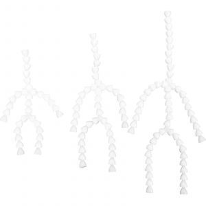 6pcs cadre squelette en plastique mobile avec articulations de poup&eacute;e r&eacute;glables pour kit de mod&eacute;lisme de marionnette - Neuf