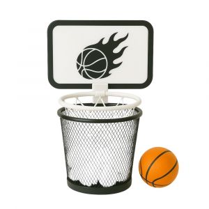 Mini Panier De Basket Pour Bureau Ou Chambre &Agrave; Clipser Sur Poubelle Jeu Amusant Avec Ballon - Neuf