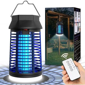 Lampe Anti Moustique, Lampe Anti Mouche 15W 4200V Uv Tueur D'Insectes Électrique Étanche Anti Insectes Répulsif Efficace Portée 140M² Pour Intérieur Et Extérieur (Avec Éclairage Led) - Neuf