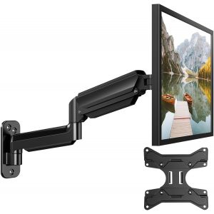 Support Mural pour Écrans Ultra-Large de 24""-35"",Support Ecran PC Mural à Mouvement Complet,Support Mural pour Moniteur,Support VESA 75/100/200mm,Capacité de Charge 3-12KG - Neuf