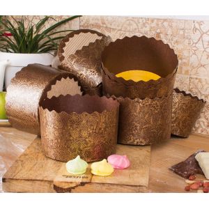 Jexnovashop-Paska Molds Lot De 12 Moules &Agrave; Pain De P&acirc;ques 425,2 G | Moule &Agrave; Papier &Agrave; Panettone Grande Po&ecirc;le 5,1 X 8,5 Cm (L X H) - Neuf