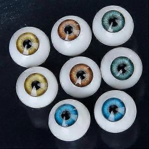 Born Pretty 8pcs 14mm Color&eacute; Rond Acrylique Poup&eacute;e Yeux Globes Oculaires Pour Enfants Bricolage Artisanat Accs - Neuf