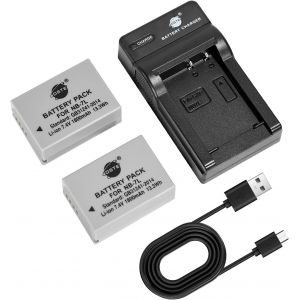 2PCS NB-7L NB-7LH Batteries et Chargeur compatibles avec Canon PowerShot PowerShot G10,G11,G12,SX30 is - Neuf