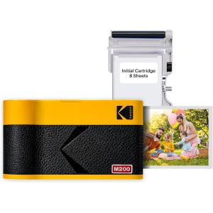 Mini 2 Era 4PASS Imprimante Photo Portable (5,3x8,6cm) (Jaune, Imprimante Photo Portable + 68 Feuilles (8 Feuilles initiales + Paquet de 60 Feuilles)) - Neuf