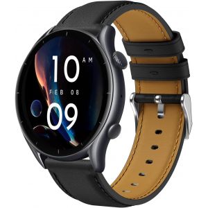 For Amazfit Gtr 3, 22mm Genuine Leather Strap Replacement For Amazfit Gtr 4, Gtr 3 Pro, Gtr 2, Gtr 2e, Gtr 47mm, Amazfit Stratos, Amazfit Pace, Amazfit Balance, Amazfit Bip 5, Bip 6 - Neuf