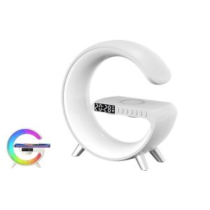 Enceinte Bluetooth 3 en 1 avec veilleuse, chargeur sans fil et r&eacute;veil - Neuf