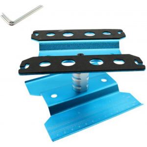 KAL-Station De Travail De Voiture Rc En Aluminium -Bleu -Support À Vis À 360° -Pour 1/8 1/10 1/12 1/16 1/18 Traxxas Axial Arrma Redcat Losi - Neuf