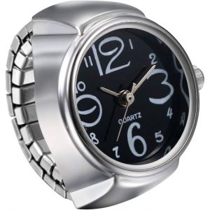 Eryi-Montre Pour Homme Et Femme Simple Et Élégant Grand Cadran Numérique Cadran Sangle Élastique Bague Montre Unisexe - Neuf