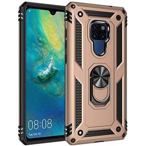 Kal-Coque Huawei Mate 20, [Antichoc Armor] Double Couche Hybride Ultra Armure Housse Étui De Protection Anti-Choc Bumper Cover Avec Stand Pour Huawei Mate 20,Avec Protecteur D'écran - Or - Neuf