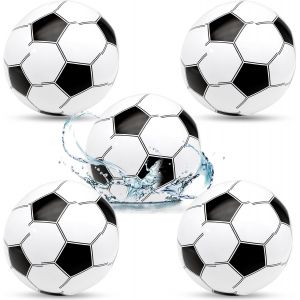 KAL-Lot De 5 Ballons De Piscine Gonflables De 25 Cm - Pour Enfants - Pour La Plage, La Piscine, Les Jouets Aquatiques En Plein Air - Pour Enfants - Neuf