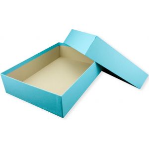 1x Boîte De Rangement Et De Cadeau De Qualité Supérieure - Format A4 - Turquoise (Bleu) - 302 X 213 X 70 Mm - Neuf