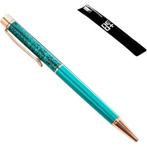 Chenquansarl-Stylo &Agrave; Bille De Qualit&eacute; Avec Paillettes - Recharge Et &Eacute;tui &Agrave; Stylo Inclus (Paon) - Neuf