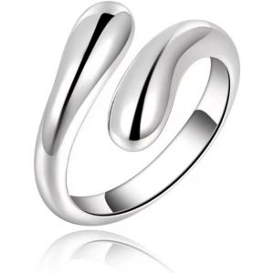 Kahfl-Bague Femme Argent De Pouce En Argent Réglables Bagues Épais Bague Ajustable Pour Femme Fille Homme - Neuf