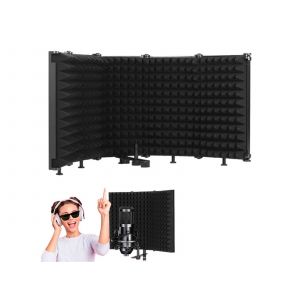 &Eacute;cran d'isolation pour microphone &agrave; 5 panneaux avec mousse absorbante. - Neuf