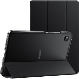 Coque Pour Samsung Galaxy Tab A9 8,7 Pouces 2023, Étui Housse Protection Tablette Fine Folio Support Dos Translucide À Trois Volets (Noir) - Neuf
