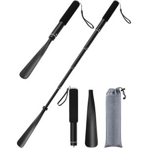 Chausse-pied télescopique en métal, longueur 34-85 cm, en alliage d'aluminium, pour chausse-pied télescopique - Neuf