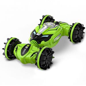 Voiture Télécommandée Tout-Terrain Amphibie Vert Haute Performance 4WD Vert YONIS - Neuf