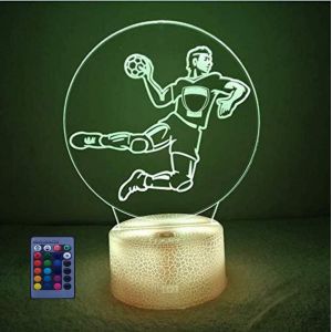 3d Lampe Art Déco 7/16 Couleurs Change Contrôle À Distance Veilleuse Usb Powered Enfants Cadeau Anniversaire Noël Cadeaux - Neuf