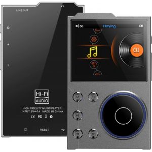 CHECARZHN--NO1-Lecteur Mp3 Hifi Avec Bluetooth, Lecteur De Musique Audio Numérique Portable Haute Résolution Dsd Dac Sans Perte, Bluetooth 5.3 Bidirectionnel, Mémoire Intégrée De 16 Go, Pr - Neuf