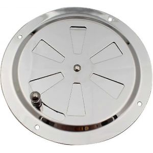 Grille de ventilation ronde,ouverture de ventilation réglable Entrée et sortie d'air en acier inoxydable 125mm - Neuf